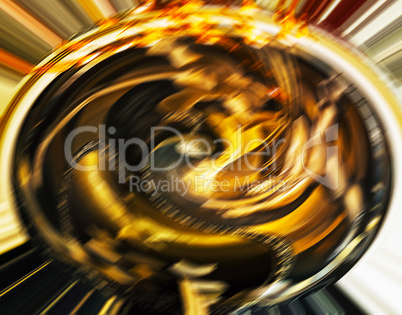 Horizontal vivid cinema sphere blurred abstraction background ba