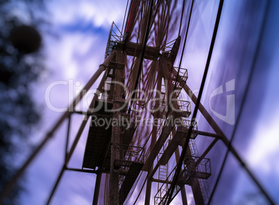 Ferris wheel long exposure bokeh