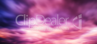 Horizontal vivid vibrant smooth pink clouds cloudscape backgroun