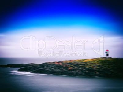 Horizontal vintage motion blur lighthouse abstract landscape bac