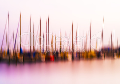 Horizontal vivid pink warm yacht motion blur abstraction backgro