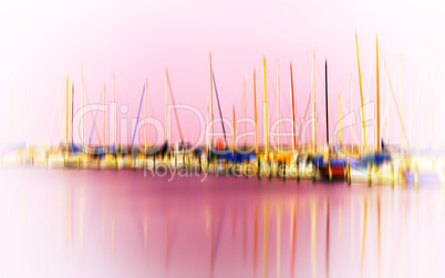 Horizontal pale pink glow yacht club motion abstraction backgrou