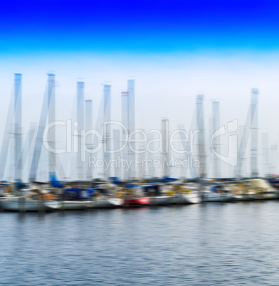 Square vibrant yacht club motion blur background backdrop