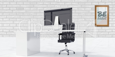 Composite image of office furniture