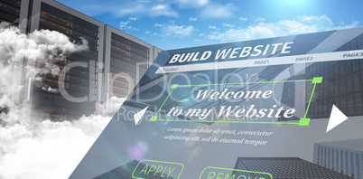 Composite image of composite image of build website interface