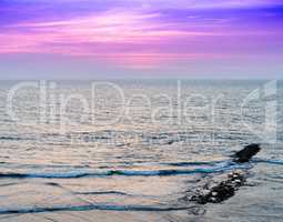 Horizontal vivid Indian ocean horizon landscape background backd