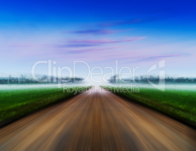 Horizontal vivid road to success landscape abstraction backgroun