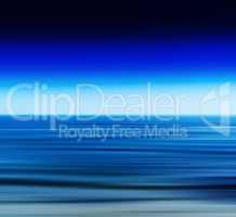 Horizontal vivid vibrant fresh blue ocean landscape motion blur