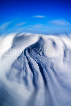 Snow dunes backdrop