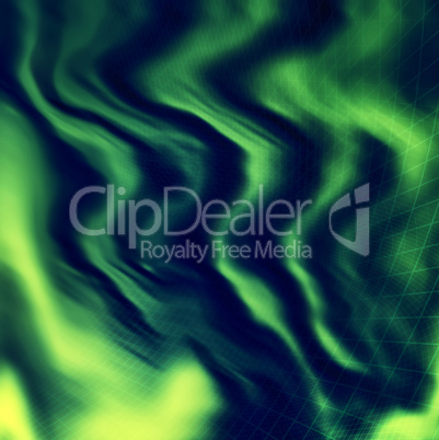 Green mesh landscape topography grid map