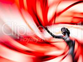 Horizontal vivid red woman futuristic abstraction background bac
