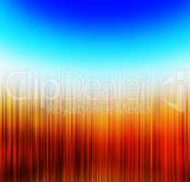 Square vivid orange blue forest landscape blur abstraction backg