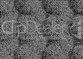 Horizontal black and white maze pattern background backdrop