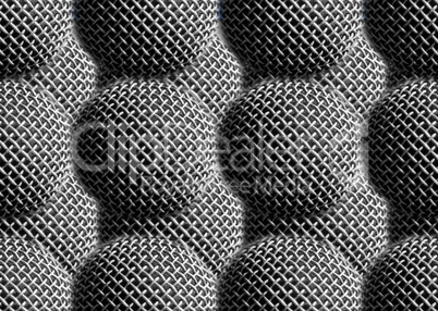 Horizontal black and white tiled mics textured background backdr