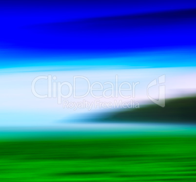 Horizontal vivid abstract motion blur fresh landscape background