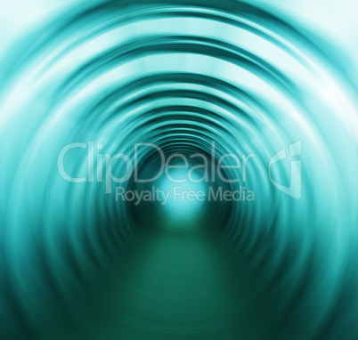 Square cyan green swirl twirl bright abstraction tunnel backgrou