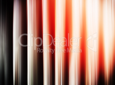 Vertical vivid metal panels with orange light leak background