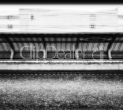 Vintage square train station blurred abstraction background