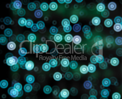 Horizontal cold blue circle bokeh spheres abstraction background Horizontal cold blue circle bokeh spheres abstraction background