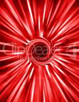 Vertical red medallion spiral rays swirl abstraction background