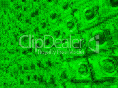 Diagonal green bokeh abstract background