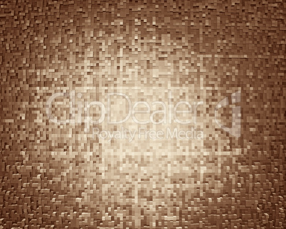 Horizontal brown 3d cube extruded blocks abstract background