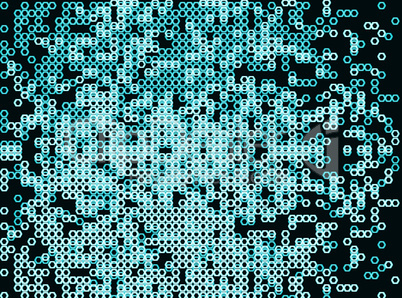 Horizontal aqua cyan hexagon illustration background