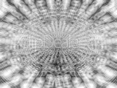 Circle black and white teleport abstract bokeh background