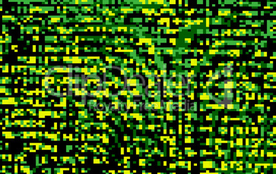 Horizonta yellow-green lo-fi pixelated illustration background