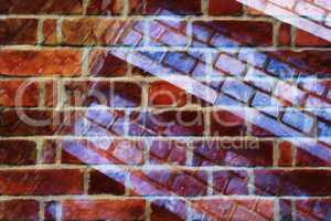 Brick collage abstraction