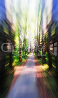 Vertical bike rush abstraction background