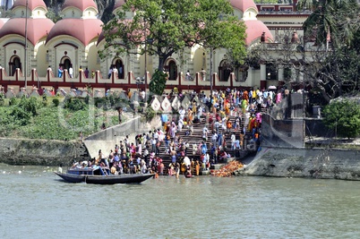 Dakshineswar Kali Tempel in Kalkutta, Indien