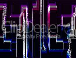 Vertical pink and purple skyscrapers abstract llustration backgr