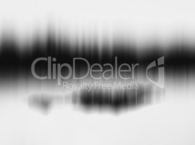 Horizontal black and white motion blur abstract forest with refl