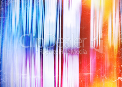 Vertical vivid vintage motion blur curtains with dust backdrop