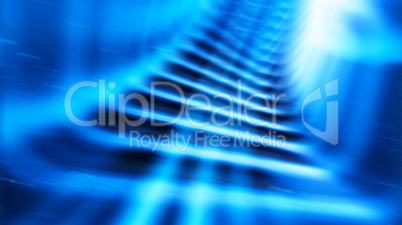 Diagonal blue teleport tunnel motion blur abstraction backddrop