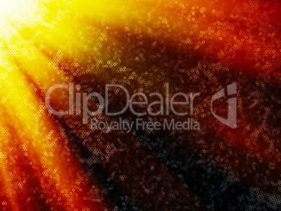 Horizontal dramatic deep space with sun rays illustration backgr