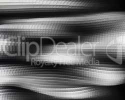 Horizontal black and white 3d extrude cubes waves business backg