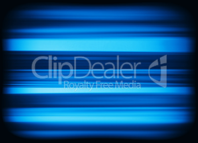 Horizontal vivid blue interlaced tv static noise lines abstracti
