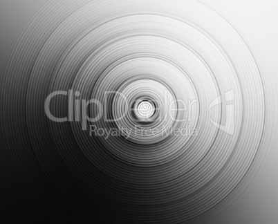 Horizontal black and white rotating sphere illustration background