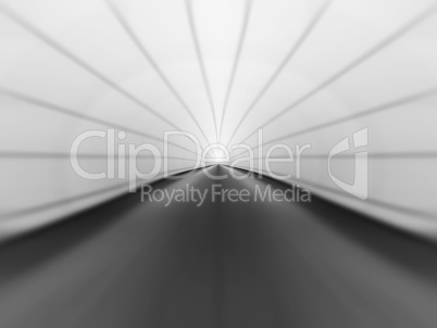 Horizontal black and white virtual tunnel illustration background