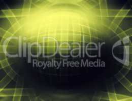 Horizontal olive 3d sphere abstract illustration background