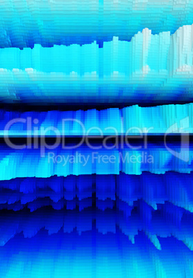 Vertical 3d extruded iceberg illustration background
