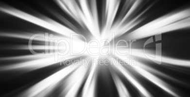 Horizontal black and white blast abstraction background