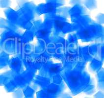 Blue shapes abstract explosion background
