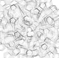Black and white outline abstraction backdrop