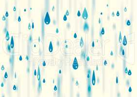 Vertical rain water drops vintage illustration background