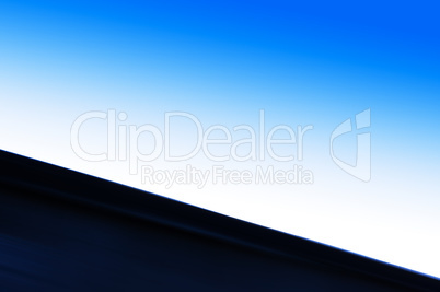 Horizontal blue motion blur abstraction background backdrop