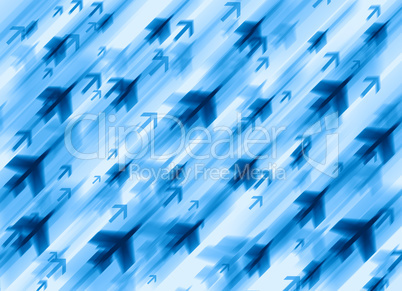 Diagonal travel by jet transportation illustration background