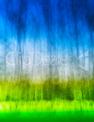 Vertical bokeh blurred abstract landscape background